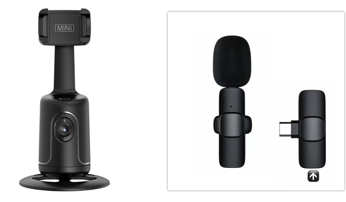 Wireless Lavalier Microphone for Live Broadcast & Short Video