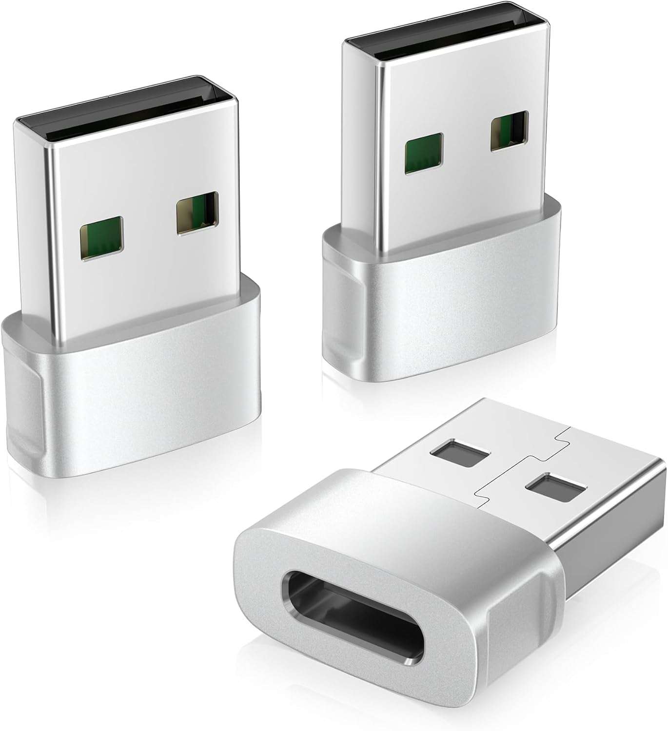 for Iphone 17 Air 16 Pro Max Car Charger Adapter 3Pack,Usb Male to USB Type C Female Cable Converter for New Apple 16E 15 14 Plus,Iwatch 11 10,Airpods 4/Pro 3,Ipad Mini 7,Samsung Galaxy S25