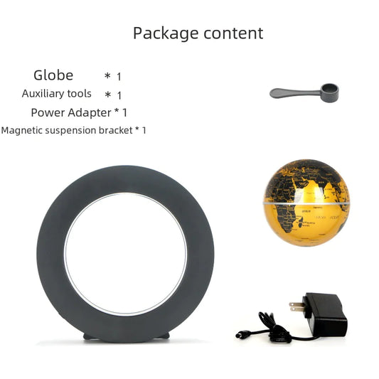 Magnetic Levitation Globe - 4-Inch Blue Home Decor